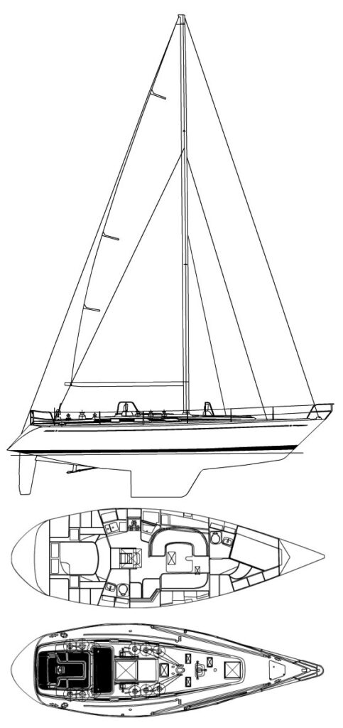 swan 43 sailboat data